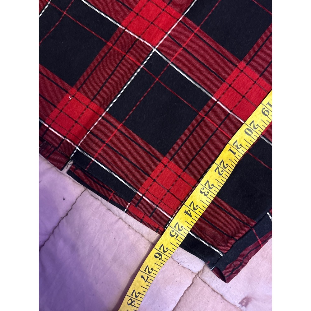 Torrid Plus Size Womens Red Black Plaid Pencil Skirt Stretch Career Size 1 - Picture 8 of 8